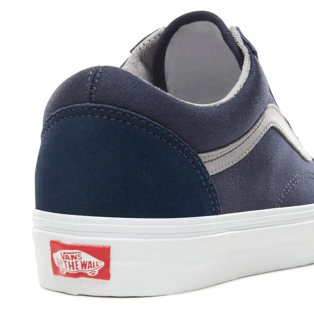Vans Old Skool Navy Jersey Lace Shoes Dress Blues Gray