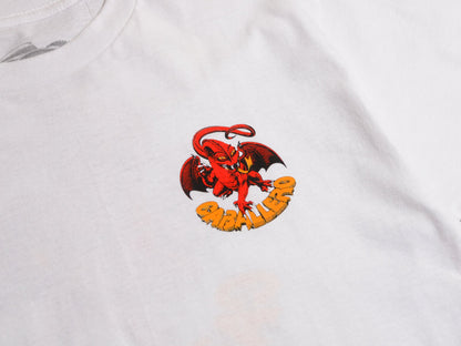 Powell Peralta Tee Cab Dragon White Reissue Skateboard T-Shirt