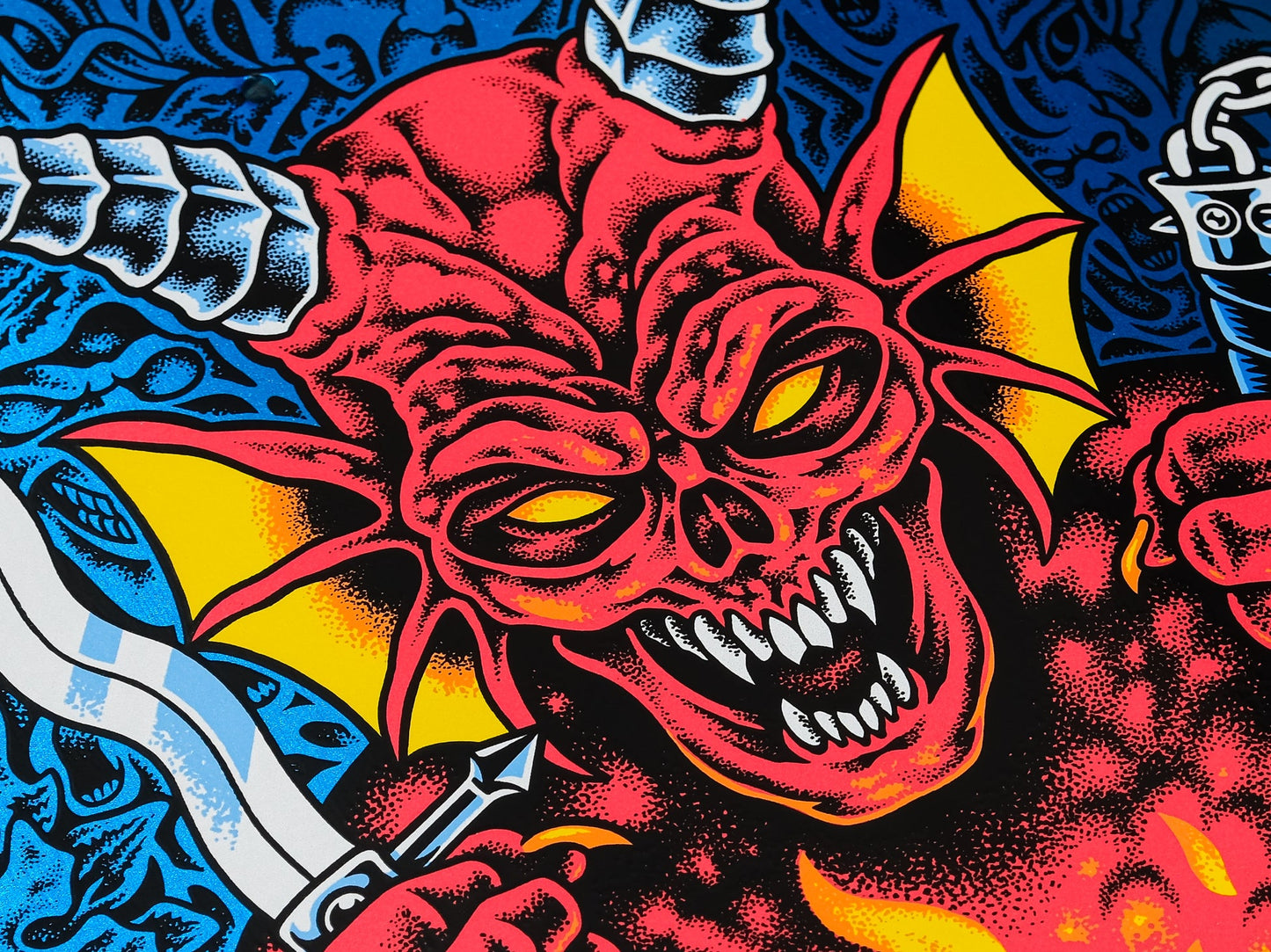 Santa Cruz Deck Stranger Things Knox Hellfire Pit 10" (Glow in the dark)