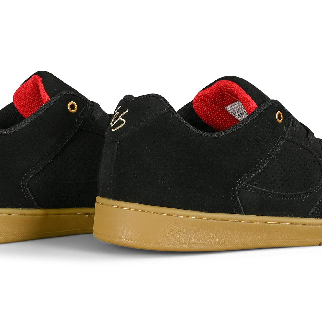 eS Footwear Accel Slim Skateboard Shoes - Black/Gum