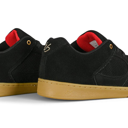 eS Footwear Accel Slim Skateboard Shoes - Black/Gum