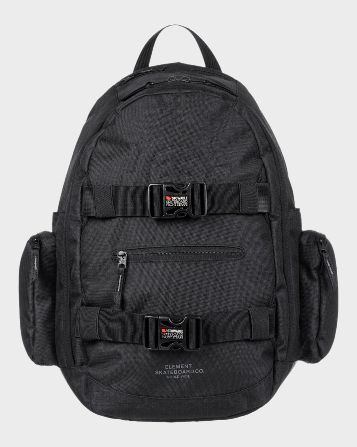 Element Backpack Mohave 2 0 Flint Black Skateboard Straps 30L Skate School Bag