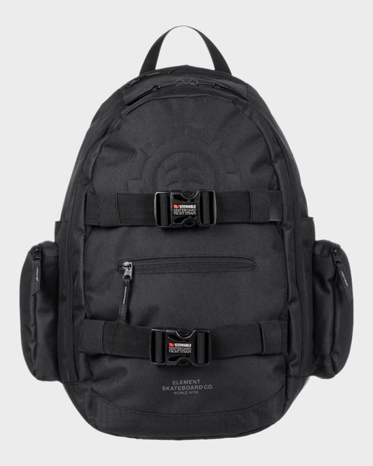 Element Backpack Mohave 2.0 Flint Black Skateboard Straps 30L Skate/School Bag