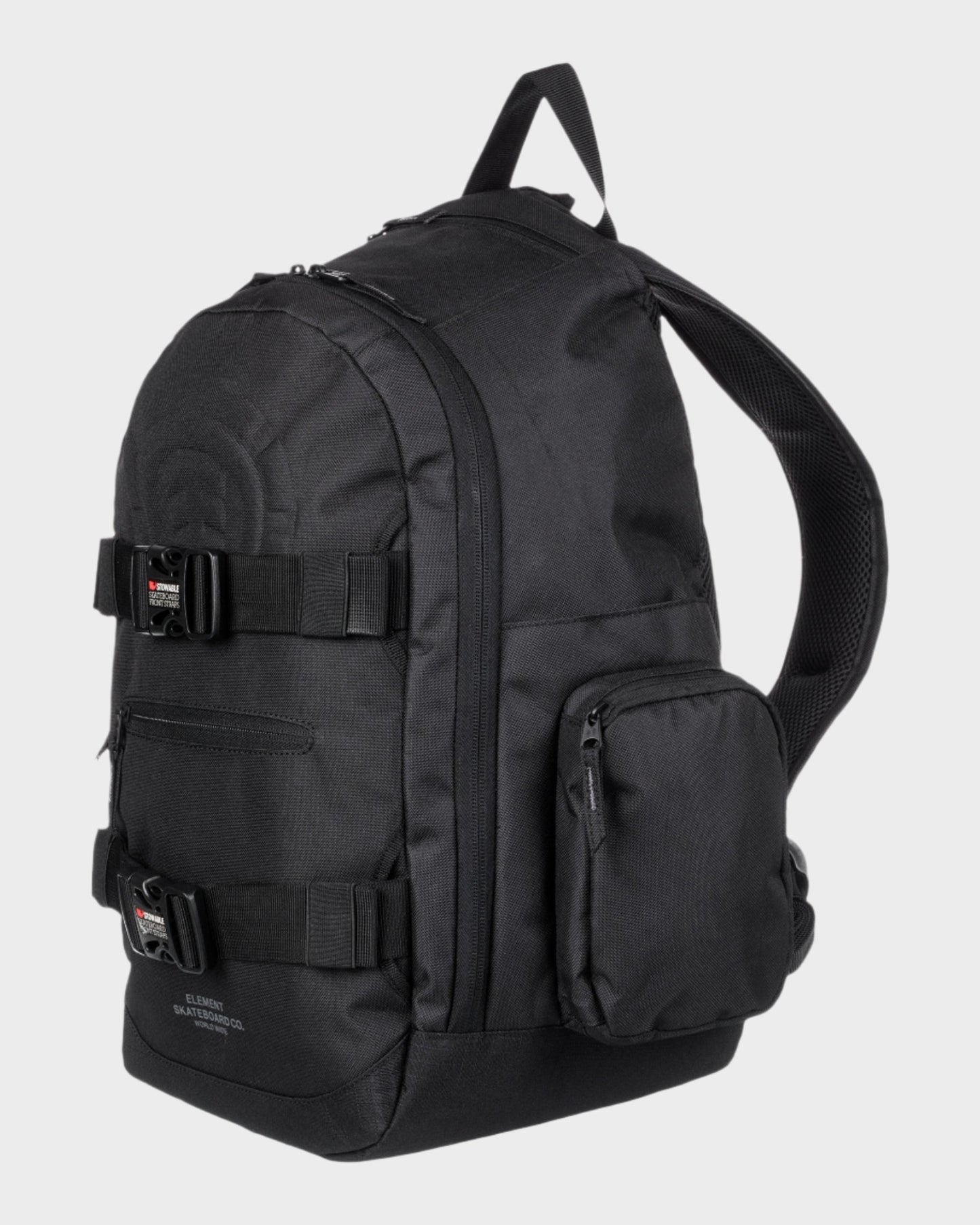 Element Backpack Mohave 2.0 Flint Black Skateboard Straps 30L Skate/School Bag