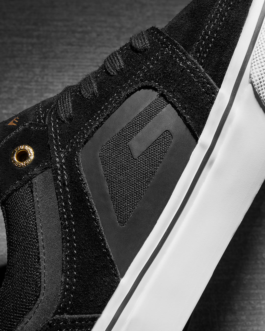 Emerica Shoes Braden Hoban Black White Gold US SIZE Skateboard Sneakers