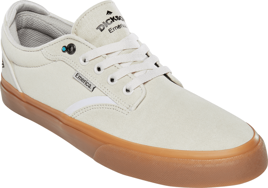 Emerica Shoes Dickson White Gum Us Size Skateboard Sneakers