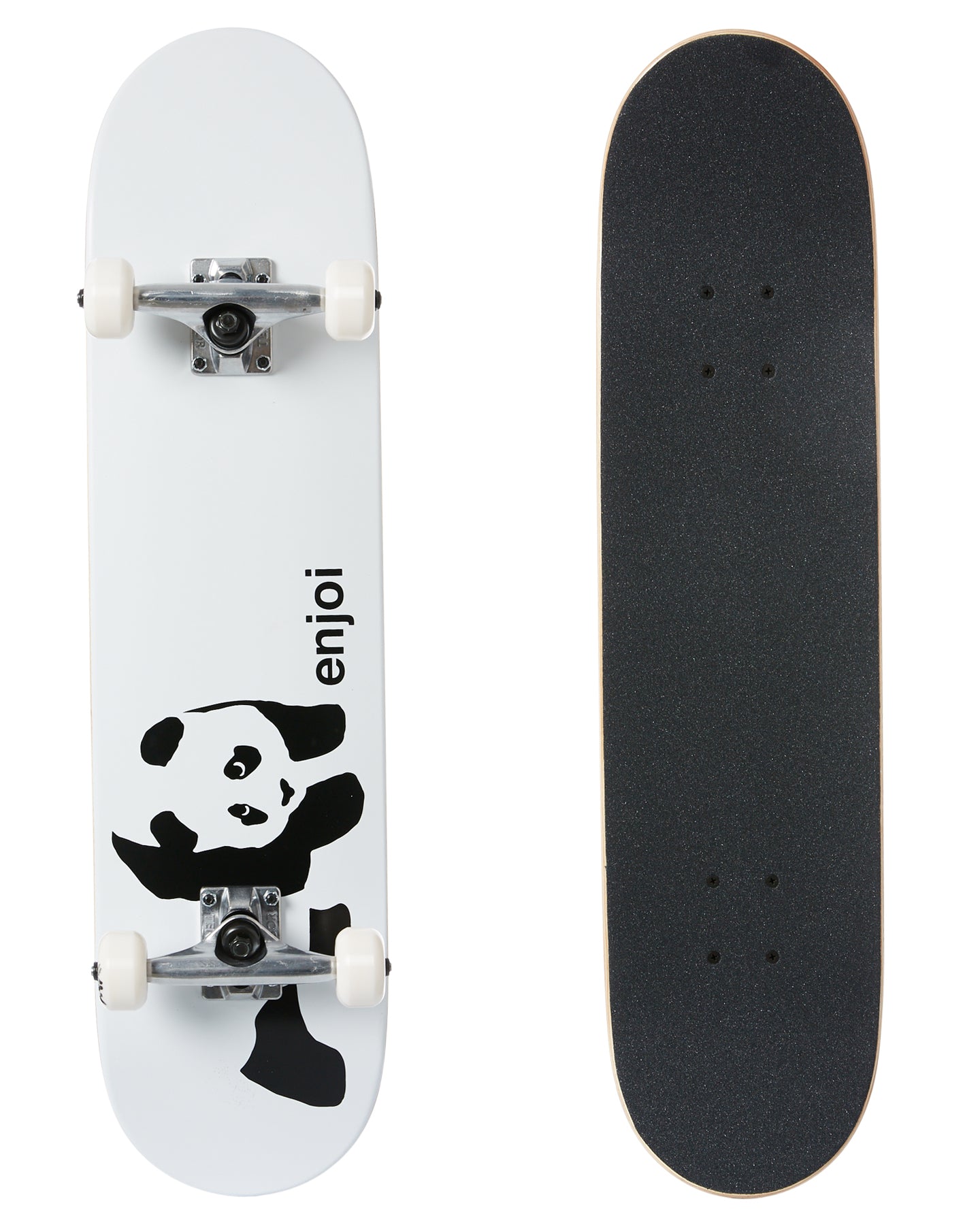Enjoi Skateboard Complete Panda White 8.25" Pre-Assembled
