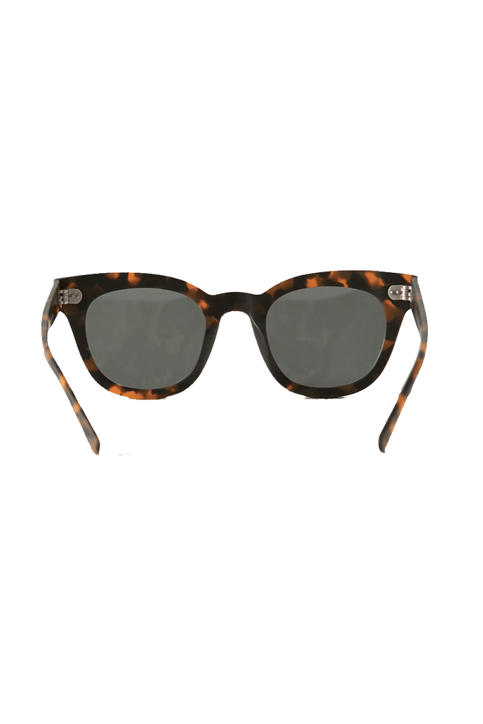 Epokhe Dylan Sunglasses - Dark Tortoise / Matte Green Lens