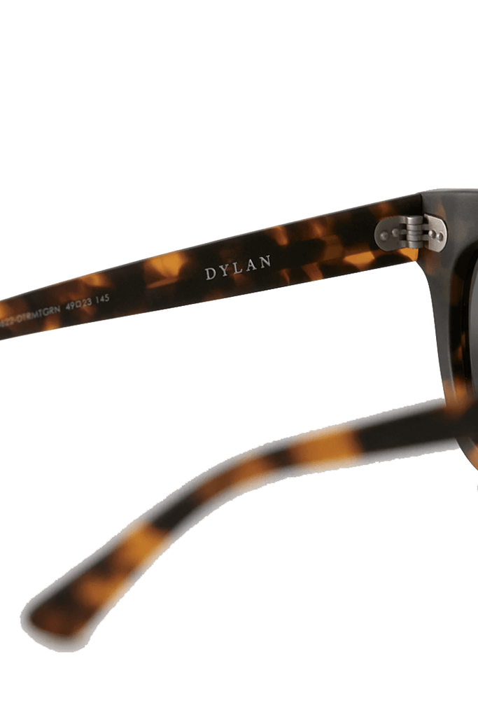 Epokhe Dylan Sunglasses - Dark Tortoise / Matte Green Lens
