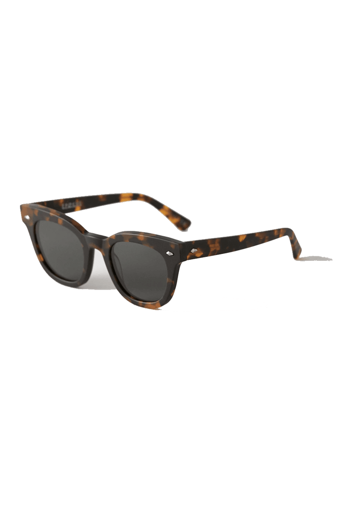 Epokhe Dylan Sunglasses - Dark Tortoise / Matte Green Lens