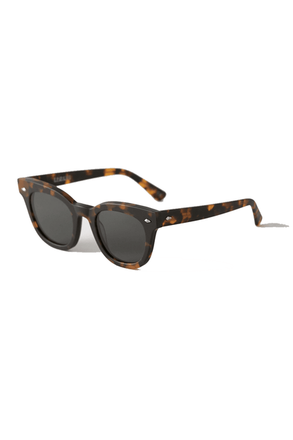 Epokhe Dylan Sunglasses - Dark Tortoise / Matte Green Lens