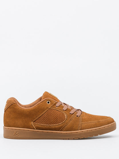 Es Shoes Accel Slim Brown Gum Usa Size Skateboard Sneakers