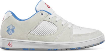 Es Shoes Accel Slim White Blue Red Shmatty Usa Size Skateboard Sneakers