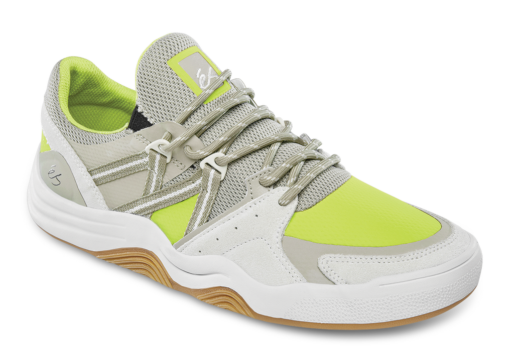 Es Shoes Cykle White Green Gum Us Size Skateboard Sneakers