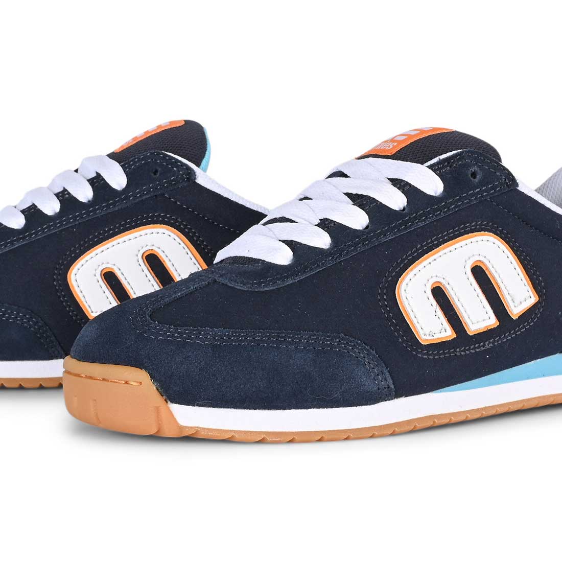 Etnies Shoes Lo Cut Ii Ls Navy Orange White Us Size Skateboard Sneakers