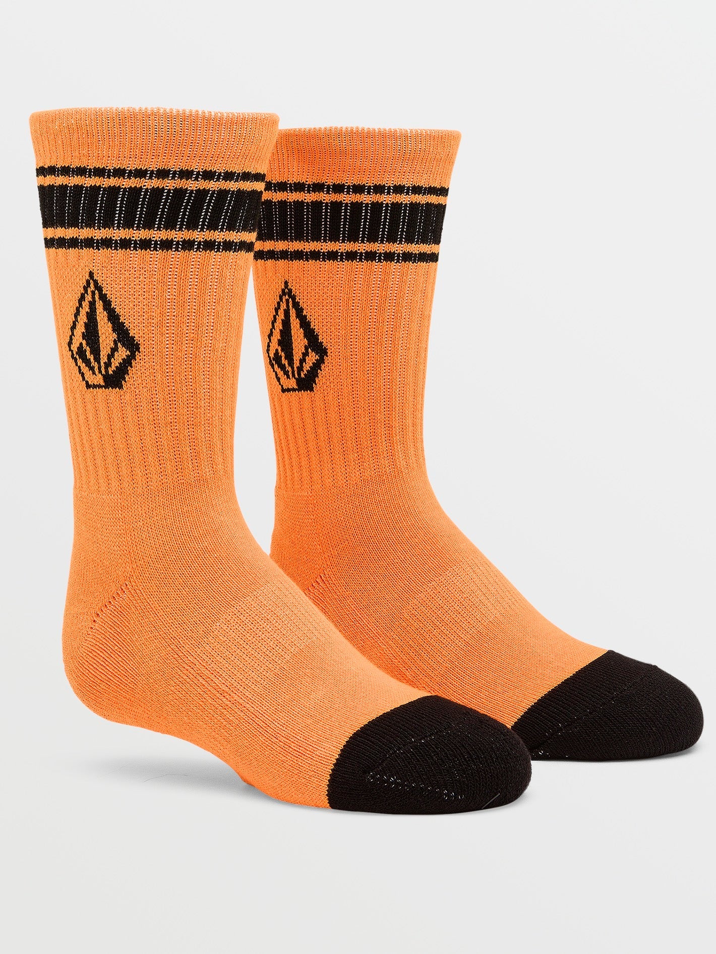 Volcom Socks 3 Pack Full Stone Multi Crew Size 2-5 Youth Skateboard Sox