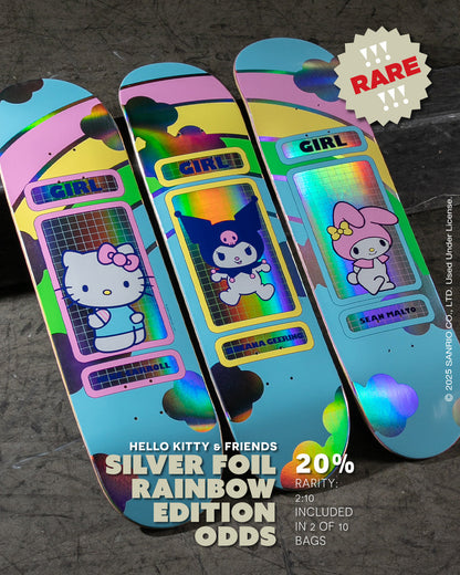 FULL SET Girl x Hello Kitty & Friends Rainbow Blind Bag Collection 3 Decks