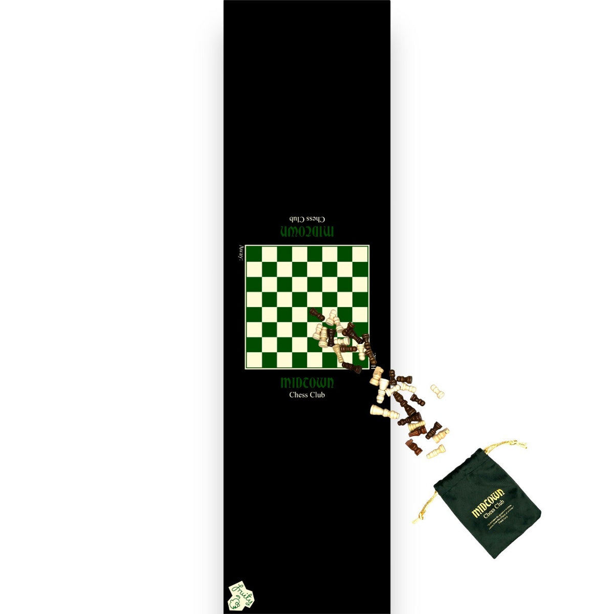 Fruity Griptape Midtown Chess Club With Pieces Single Skateboard Deck Grip Tape