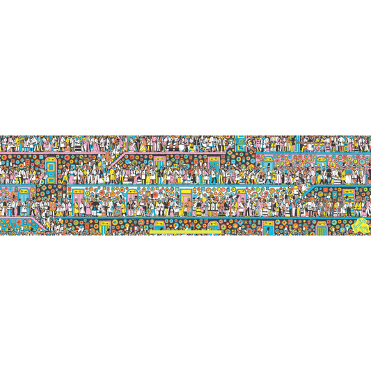 Fruity Griptape Wheres Wally Corridors Single Sheet Skateboard Griptape