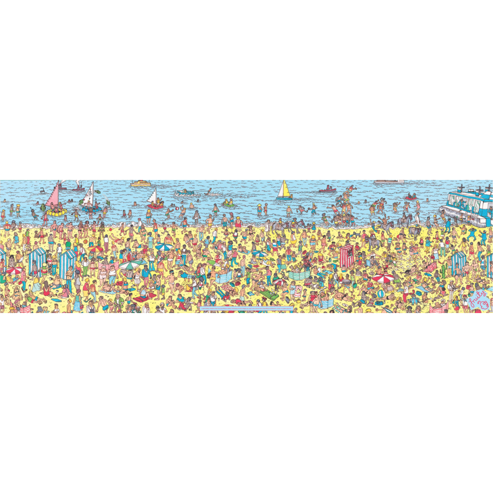 Fruity Griptape Wheres Wally On The Beach Single Sheet Skateboard Griptape