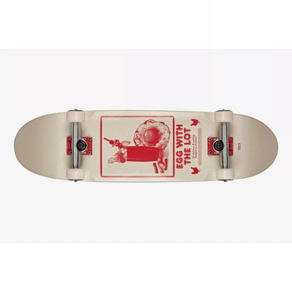 Globe Complete Skateboard Eggy Off White The Lot Egg Shape Cruiser 8.6"