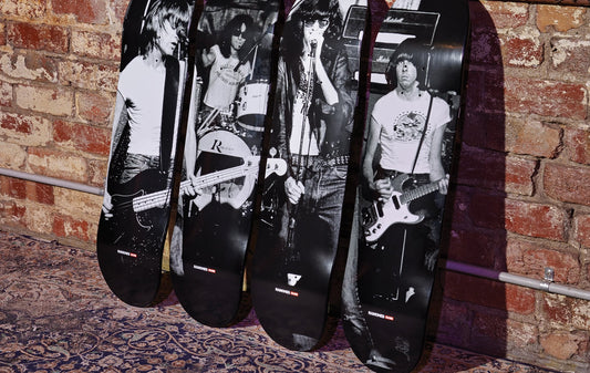 Globe Skateboards X Ramones On Stage Collectors Set 4 Deck Set Limited Edition