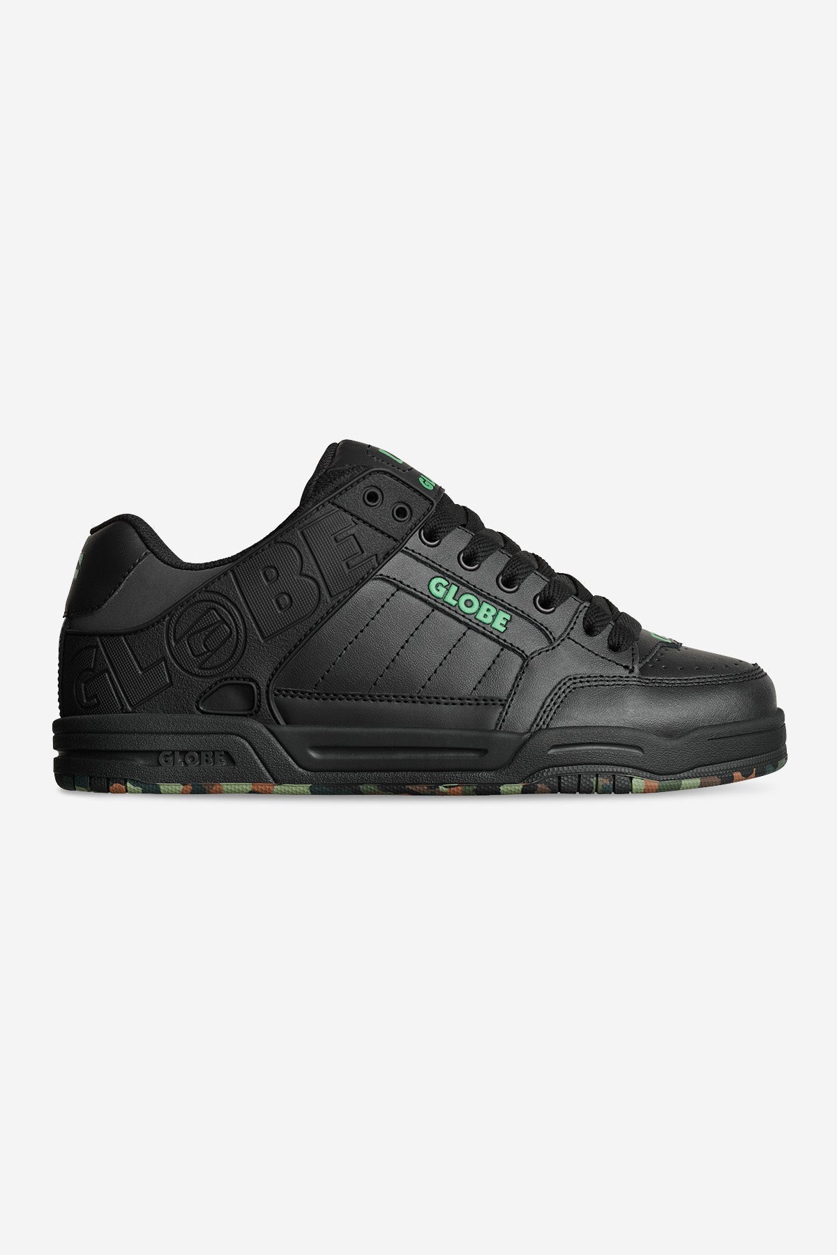 Globe Shoes Tilt Black/Green/Mosaic US Size Skateboard Sneakers