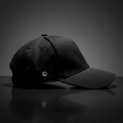 Kingpin Skate Supply x Crown Collab Cap 6 Panel Black Strap Back Adjustable