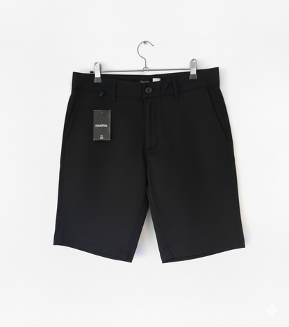 Kingpin Skate Supply Walk Shorts Black Heavy Cotton Drill
