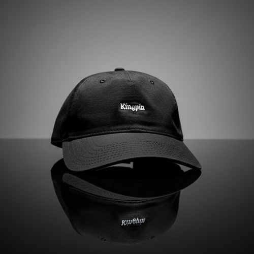 Kingpin X Crown 6 Panel Cap Strap Back Kingpin Logo Skate Supply Adjustable