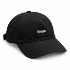 Kingpin Skate Supply x Crown Collab Cap 6 Panel Black Strap Back Adjustable