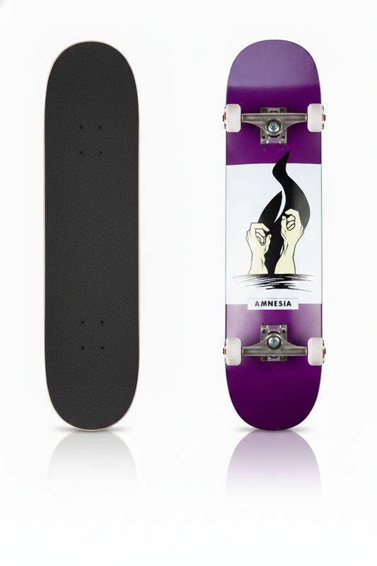 Amnesia Complete Skateboards OG Realistic Purple 8.125"