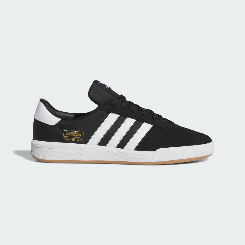 Adidas Shoes Glenburn Core Black Cloud White Gum Skateboarding Sneakers