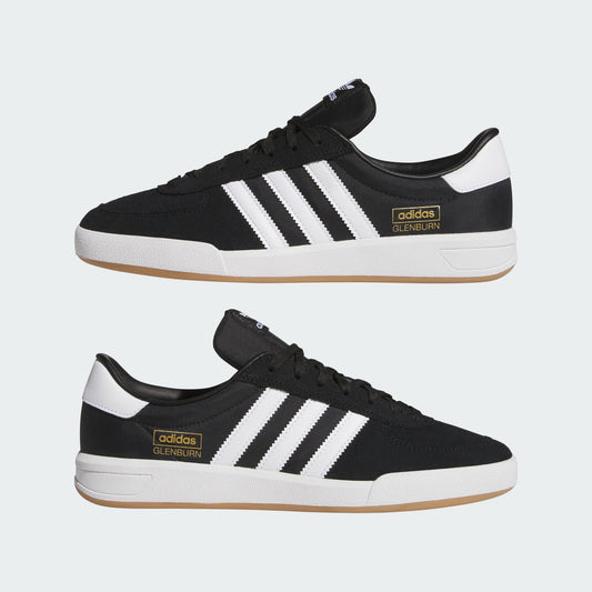 Adidas Shoes Glenburn Core Black / Cloud White / Gum Skateboarding Sneakers