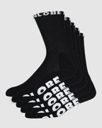 Globe Socks 5 Pack Blackout Crew Black Size 7 11 Skateboard Sox