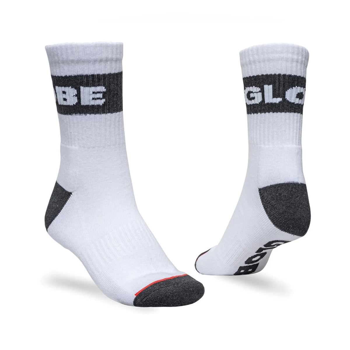 Globe Socks 5 Pack Horizons Crew White Size 7-11 Skateboard Sox