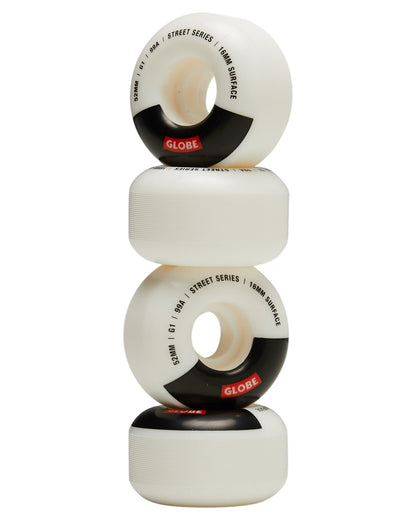 Globe Skateboard Wheels G1 Street White Black Bar 52Mm