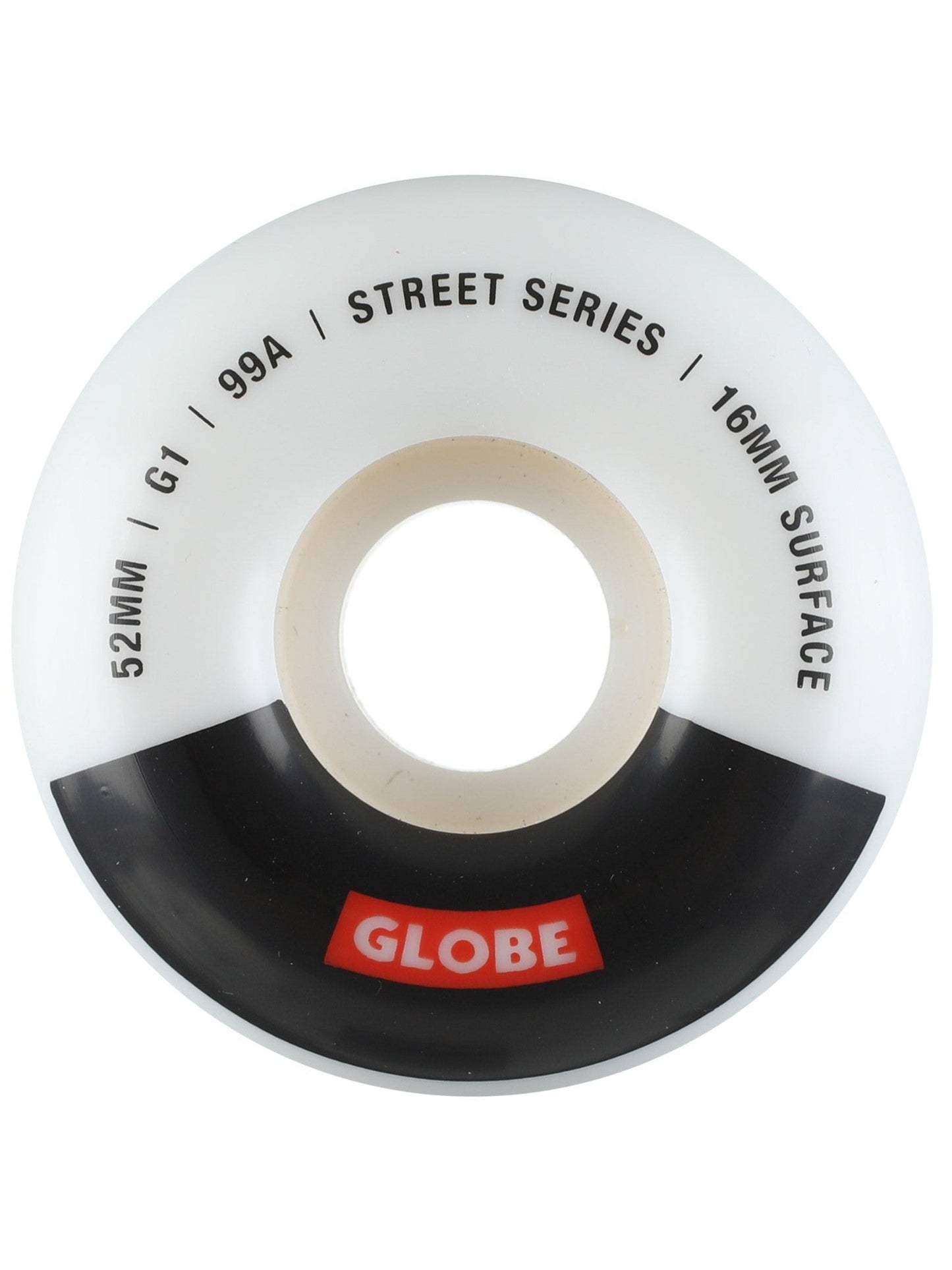 Globe Skateboard Wheels G1 Street White Black Bar 52Mm