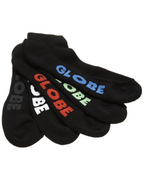 Globe Socks 5 Pack Stealth Ankle Black Size 7-11 Skateboard Sox
