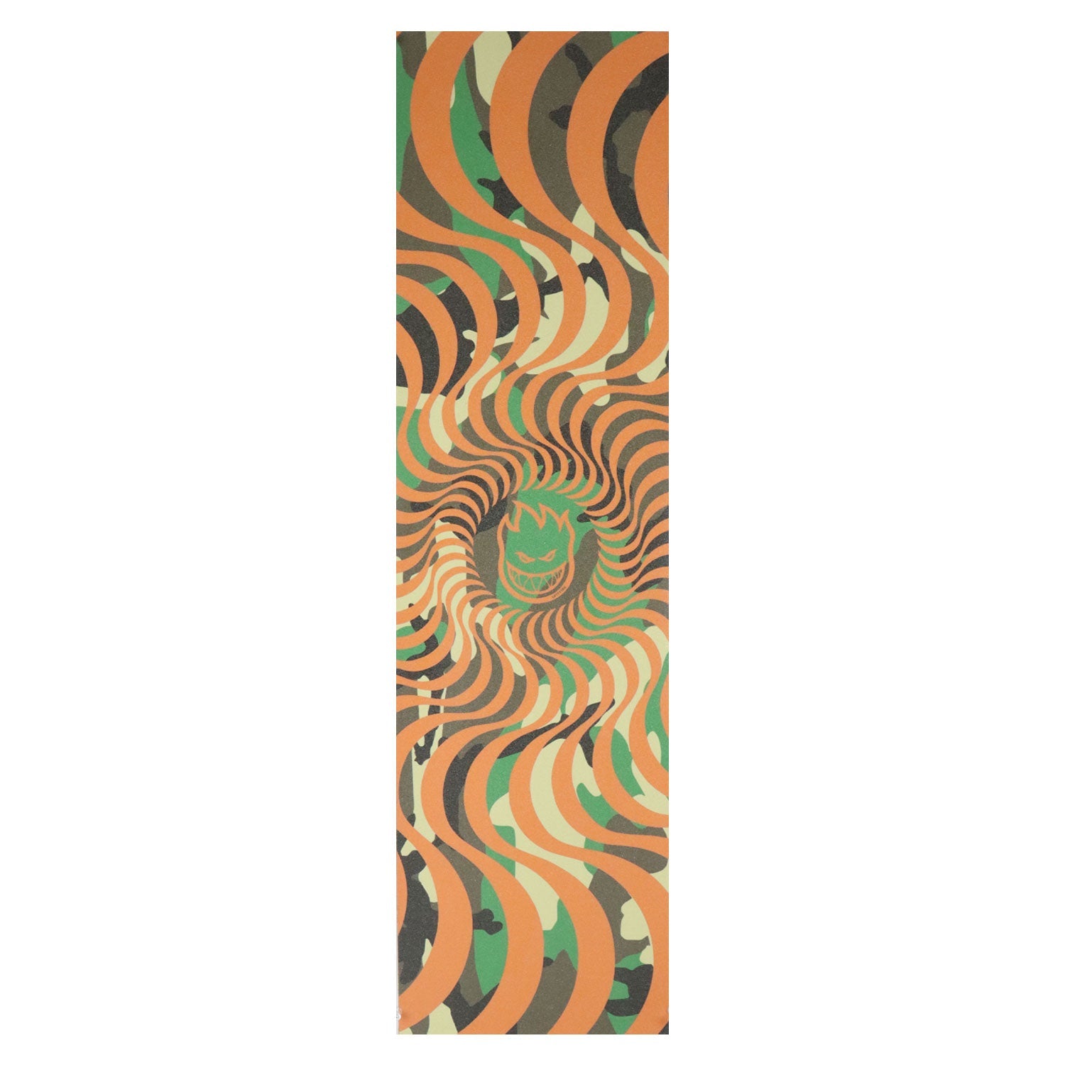 Spitfire Griptape Swirl Camo Orange Sheet Full Skateboard Deck Length Grip 9X33