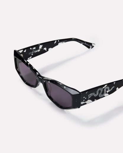 Epokhe Guilty Sunglasses - Black Tortoise Polished / Grey
