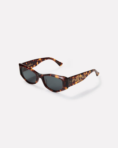 Epokhe Guilty Sunglasses - Tortoise Polished/Green