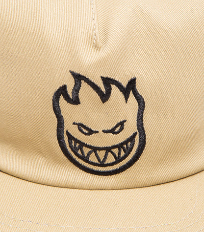 Spitfire Wheels Trucker Bighead Tan Black Snapback Cap Skateboard Hat