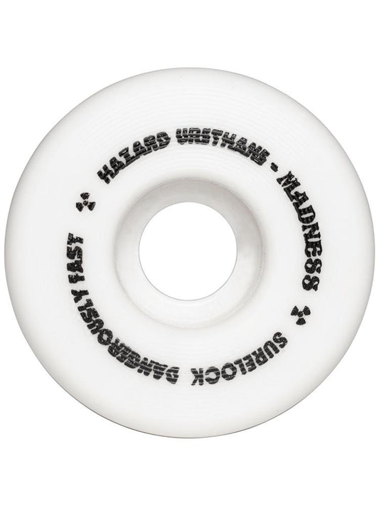 Hazard Skateboard Wheels Sign Cp Conical Surelock White 54Mm