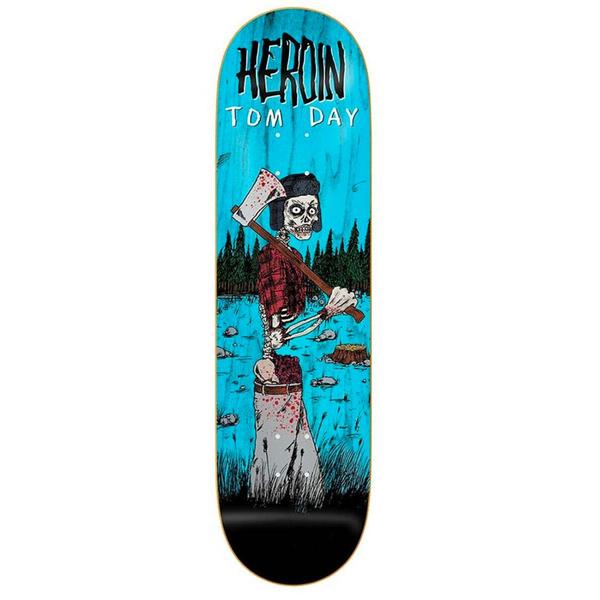 Heroin Skateboard Deck Tom Day Woodsman 8 75