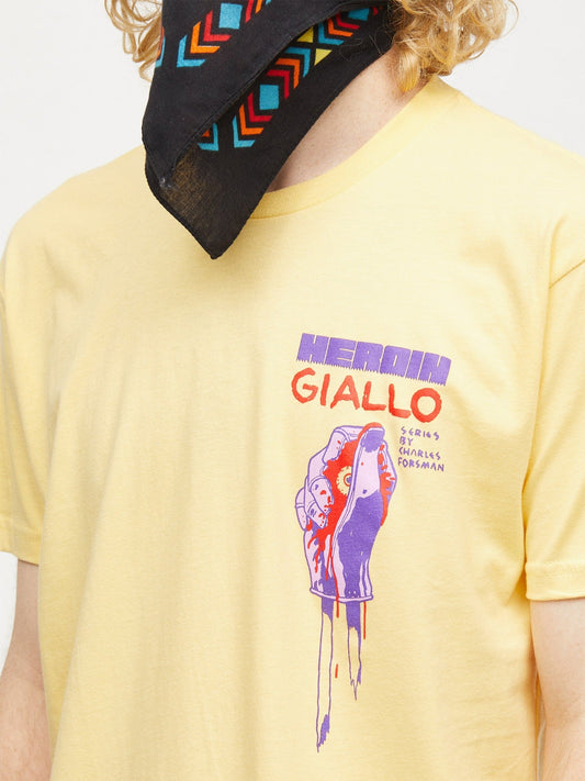 Heroin Tee Giallo Yellow New Skateboard T Shirt