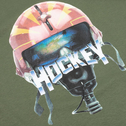 Hockey Tee Eject Military Green Skateboard T Shirt