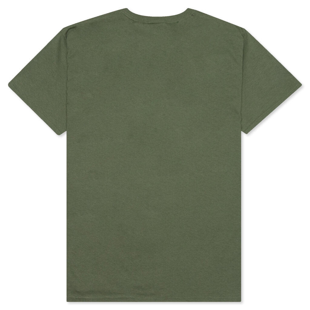 Hockey Tee Eject Military Green Skateboard T Shirt