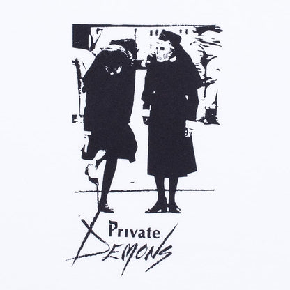 Hockey Tee Private Demons White Skateboard T Shirt