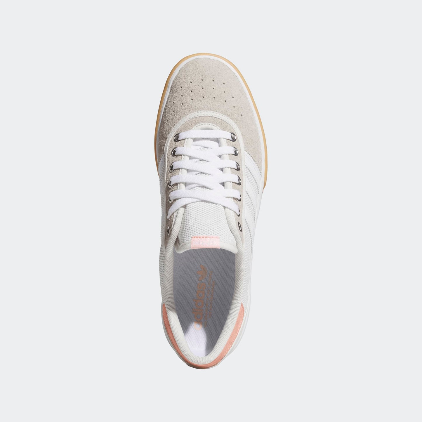 Adidas Shoes Lucas Puig Premiere White Crystal Hazy Coral Skateboard Sneakers
